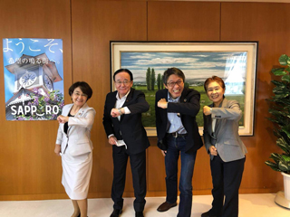 札幌市議会議長細川正人氏を岩元会長が表敬訪問